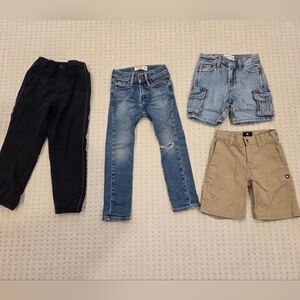 Bundle - Boys Bottoms - 4 Pieces - Pants And Shorts - 5-6 T